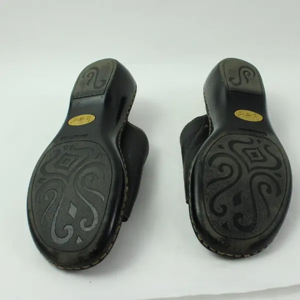 BOC Women's Size 9M Black Leather Slide Sandals