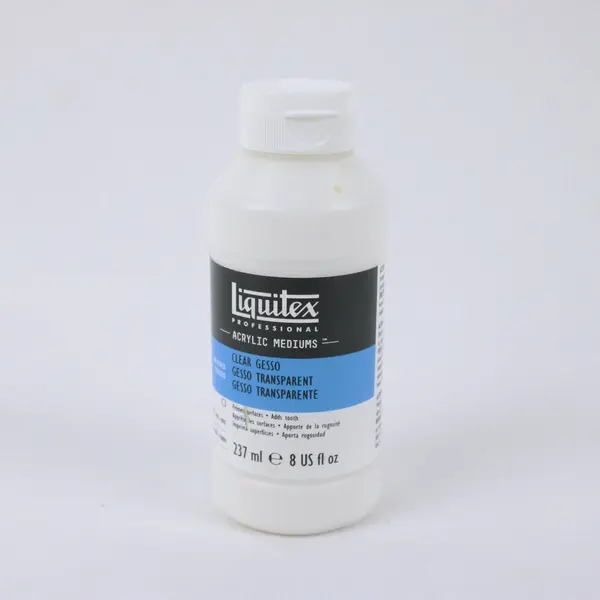 Liquitex Professional Clear Gesso Acrylic Medium 8 oz 237ml Used