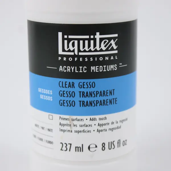 Liquitex Professional Clear Gesso Acrylic Medium 8 oz 237ml Used