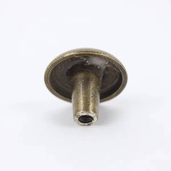 Set of 17 Brass Cabinet Drawer Knobs Round
