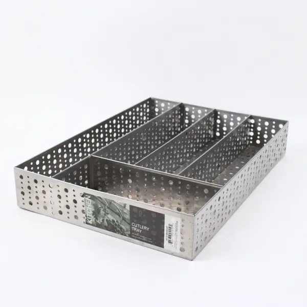 Metropolitan Stainless Steel Perforated Cutlery Tray