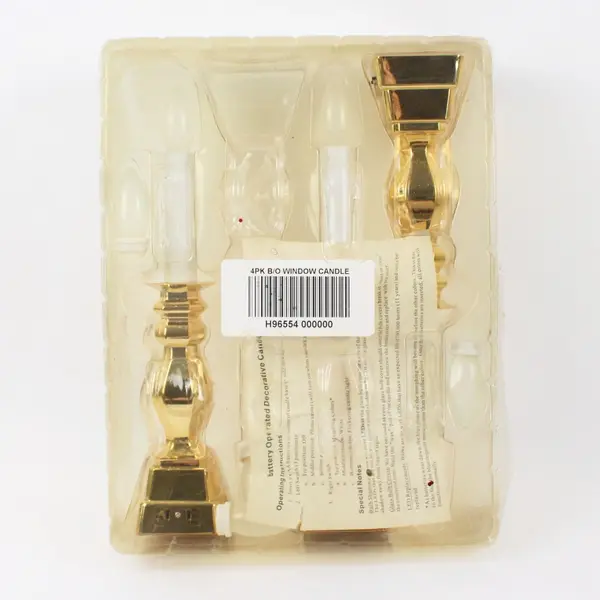 Bethlehem Lights H96554 3PK Battery Operated Ivory Window Candles