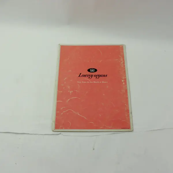 Vintage Lowrey Holiday Deluxe Organ Owner's Manual TLO-1/TLO-1R