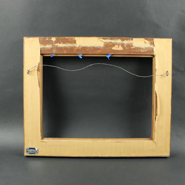 Meier & Frank Dark Brown Wooden Picture Frame 9x12 No Glass