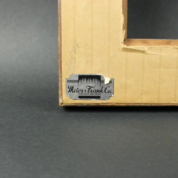 Meier & Frank Dark Brown Wooden Picture Frame 9x12 No Glass