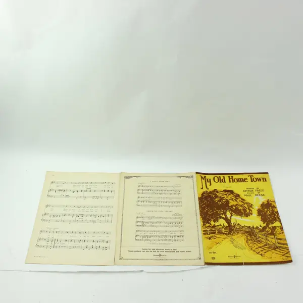 Antique 1924 My Old Home Town Sheet Music Arthur Freed Paul Reese Piano