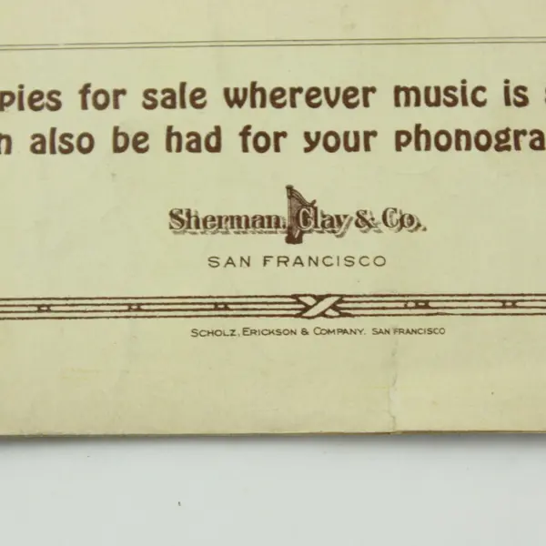 Antique 1924 My Old Home Town Sheet Music Arthur Freed Paul Reese Piano