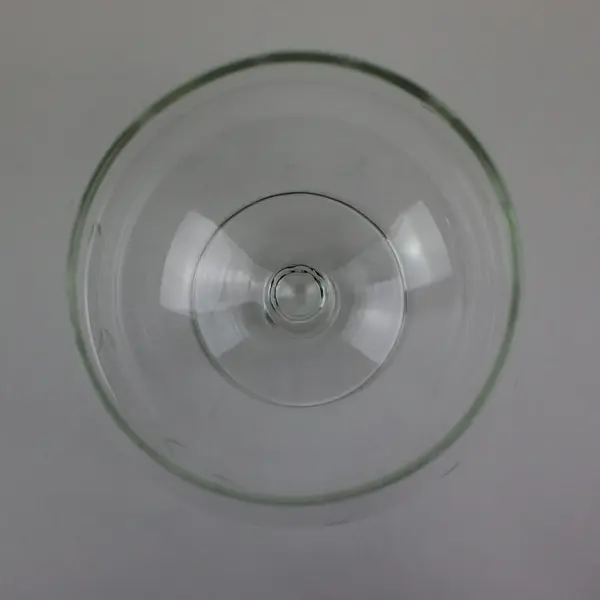 Large Clear Glass Brandy Snifter Bowl Goblet Etched Leaves