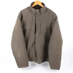 Van Heusen Men's XL Gray Green Zip Front Snap Button Jacket