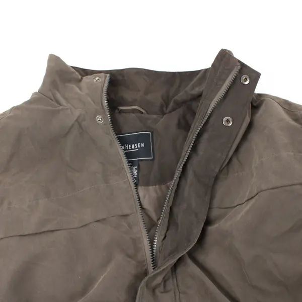 Van Heusen Men's XL Gray Green Zip Front Snap Button Jacket