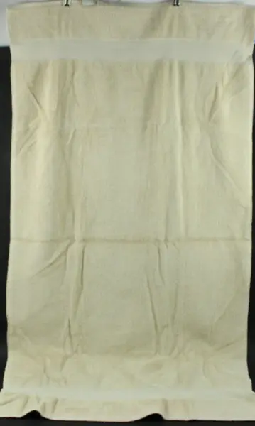 Serenity Home Collection Cream Terry Bath Towel Woven Bands