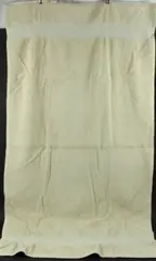 Serenity Home Collection Cream Terry Bath Towel Woven Bands