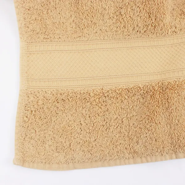 JCPenney Home Collection Goldenrod Bath Towel Textured Terry Border