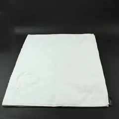 Carrara White Cotton Hand Towel Textured Woven Border 20 x 23 in