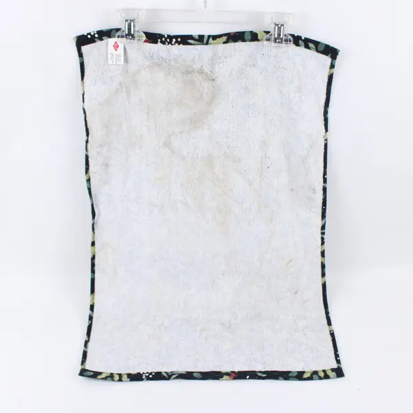 Ritz Merry Christmas Kitchen Towel Green Black Leaf Pattern