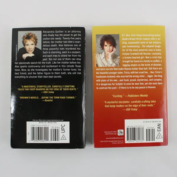 Lot of 2 Sandra Brown Paperback Novels 2004 & 2012 Good Condition