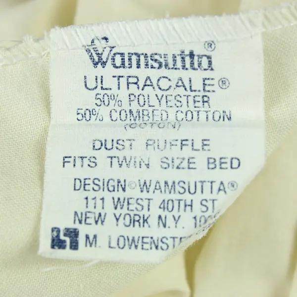 Wamsutta Twin Size Cream Ivory Bed Skirt Dust Ruffle