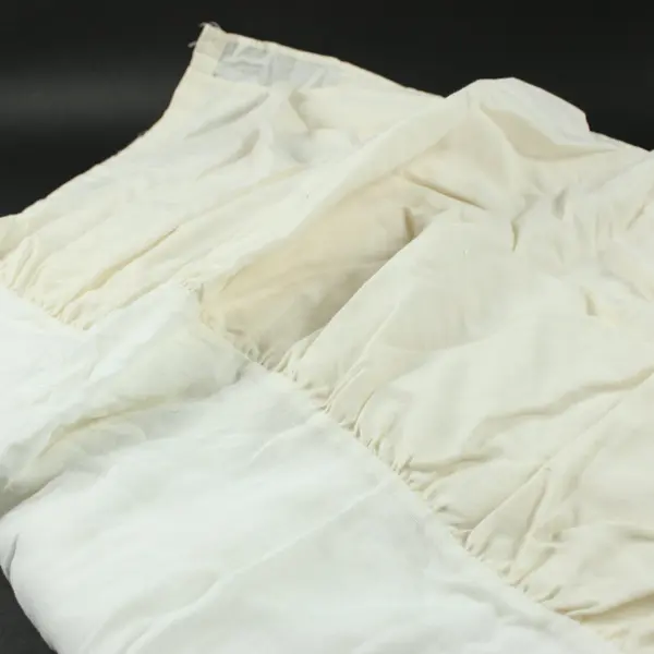 Full-Size Cream Gathered Dust Ruffle Bed Skirt