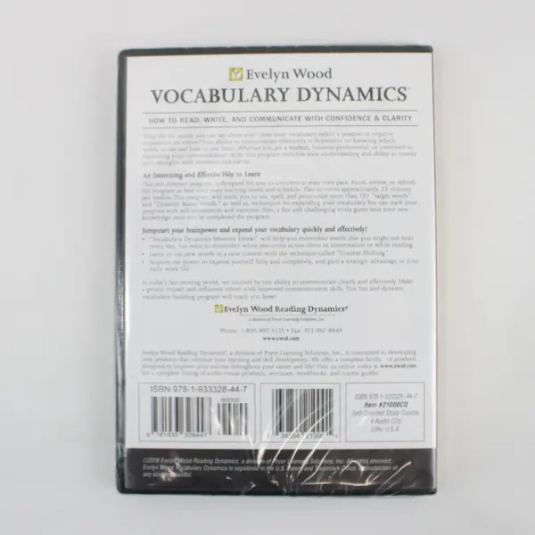 Evelyn Wood Vocabulary Dynamics 2016 4-Audio CD Program Brand New Sealed 