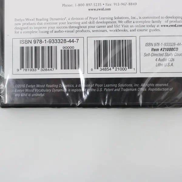 Evelyn Wood Vocabulary Dynamics 2016 4-Audio CD Program Brand New Sealed 