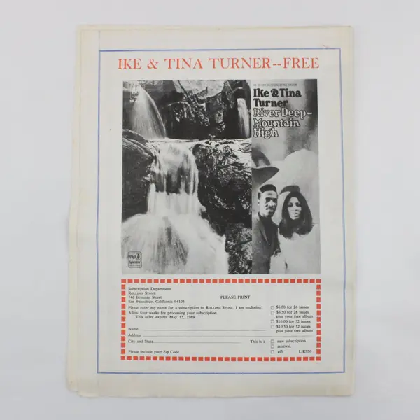 Rolling Stone No. 30 April 5 1969 Partial Issue American Revolution