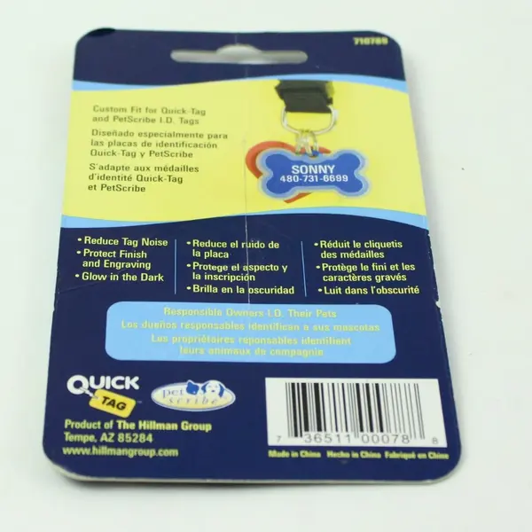 Pet Scribe Tag Silencer Bone Quick-Tag Dog Tag Noise Reducer 710789