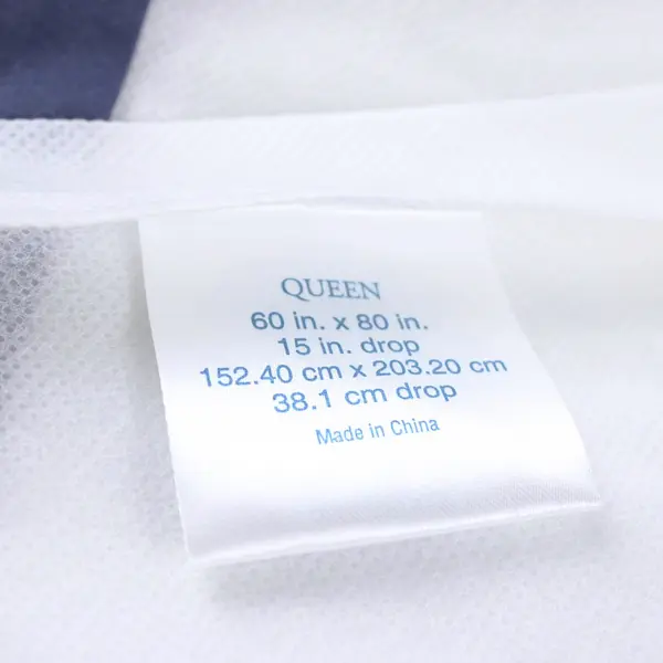 Kohl's Dark Blue Queen Bed Skirt 60 x 80 Inch 15 Inch Drop