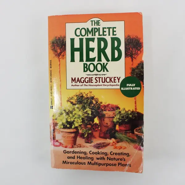 Lot of 3 Herb Books Learning to Grow & Use Herbs 1981 - 2004 2 PB 1 HC DJ Good