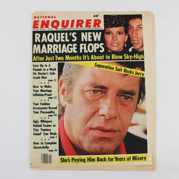 Lot of 3 1980 National Enquirer Magazines September October