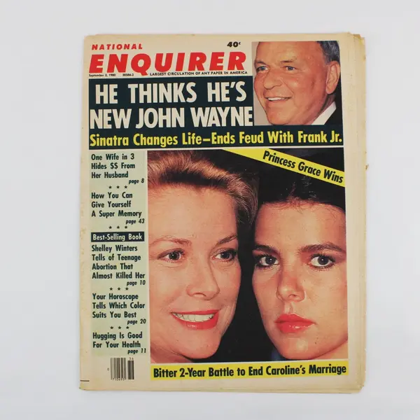 Lot of 3 1980 National Enquirer Magazines September October