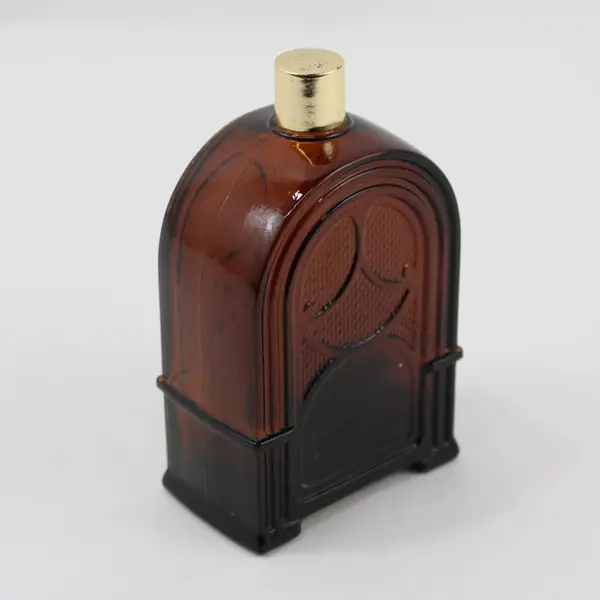 Avon Empty Radio Bottle Decanter Liquid Hair Lotion 5 Fl Oz Brown Glass