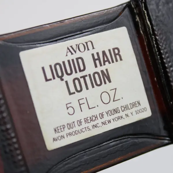 Avon Empty Radio Bottle Decanter Liquid Hair Lotion 5 Fl Oz Brown Glass