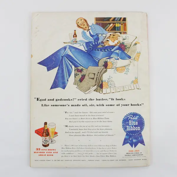 Esquire Men's Magazine July 1944 Wartime Cover Fiction Sports Humor