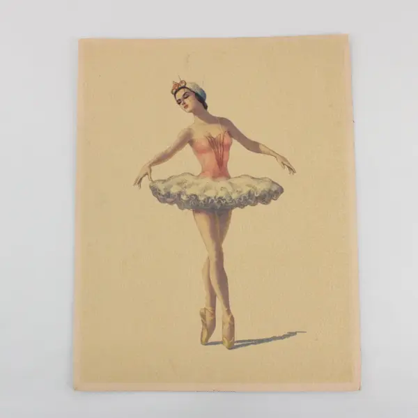 Lot Of 2 Vintage D'Amario Crown Ballet Ballerina Wall Art Prints 11X14