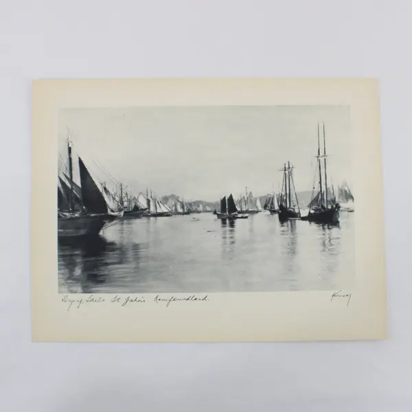Lot of 3 Vintage 1930s Newfoundland St John's Harbour Photo Prints 9X12