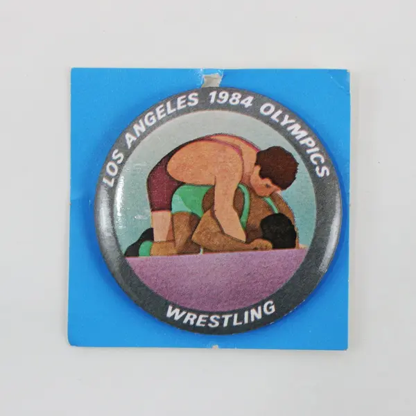 L.A. Button Co. Los Angeles 1984 Olympics Wrestling Yachting 2-Pc Pin Set