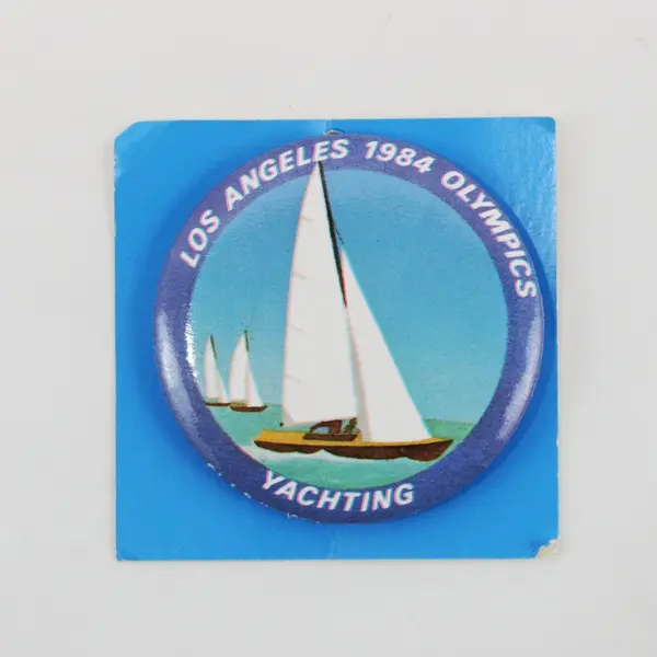 L.A. Button Co. Los Angeles 1984 Olympics Wrestling Yachting 2-Pc Pin Set