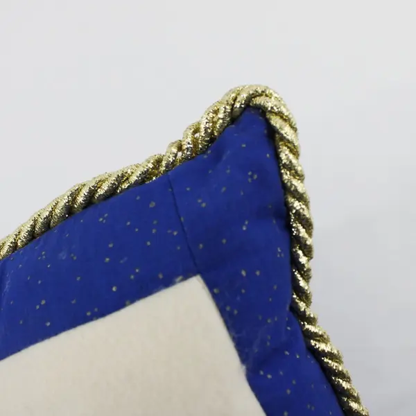 Handmade Felt/Cotton Christmas "Holy Night" Cushion 14"x10" 