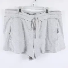 A New Day Women's Gray Jersey Drawstring Shorts Size XL