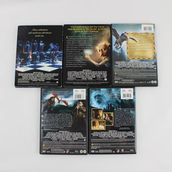 Harry Potter DVD Lot of 5 Films Years 1-4 & 6 Sorcerer's Stone Half-Blood Prince