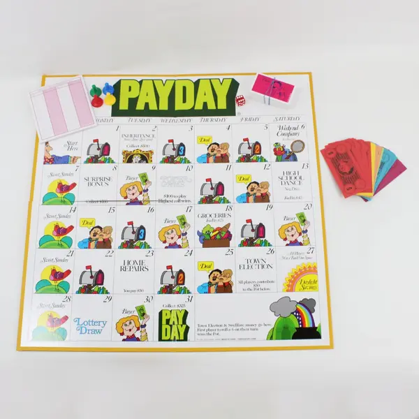 Parker Brothers Pay Day Retro Series 2015 Board Game Complete