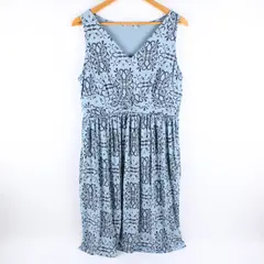 Fresh Produce Women's Blue Floral Sleeveless A-Line Maxi Dress XL