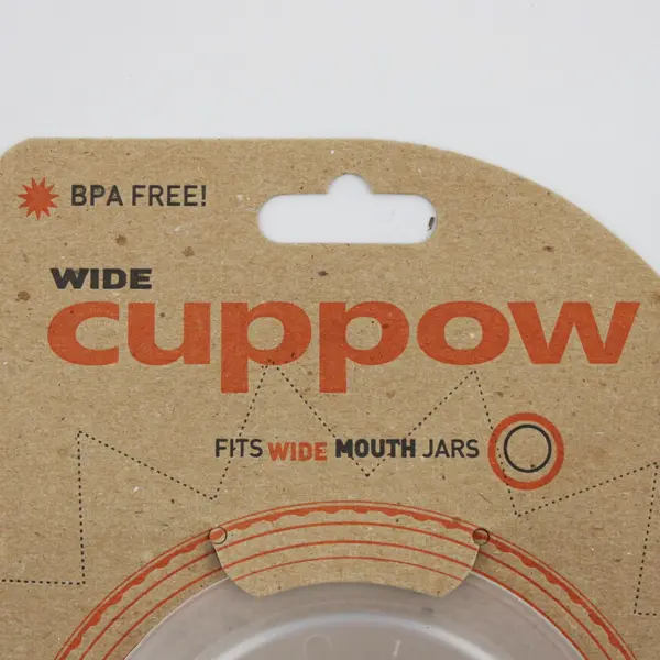 Cuppow Cover Fits Wide Mouth Mason Jars, US Made #CPW01-001 