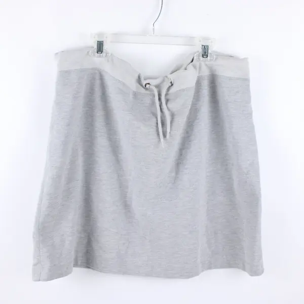 G.H. Bass & Co Women's Gray Cotton Drawstring Skirt Size XXL