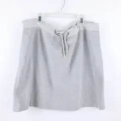 G.H. Bass & Co Women's Gray Cotton Drawstring Skirt Size XXL