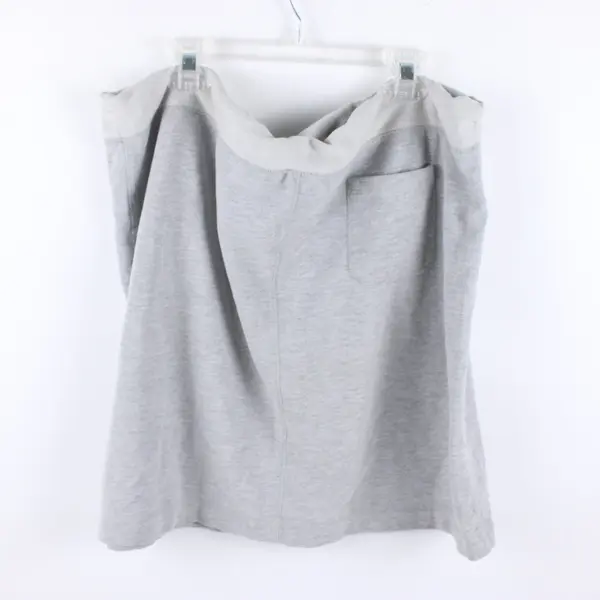 G.H. Bass & Co Women's Gray Cotton Drawstring Skirt Size XXL