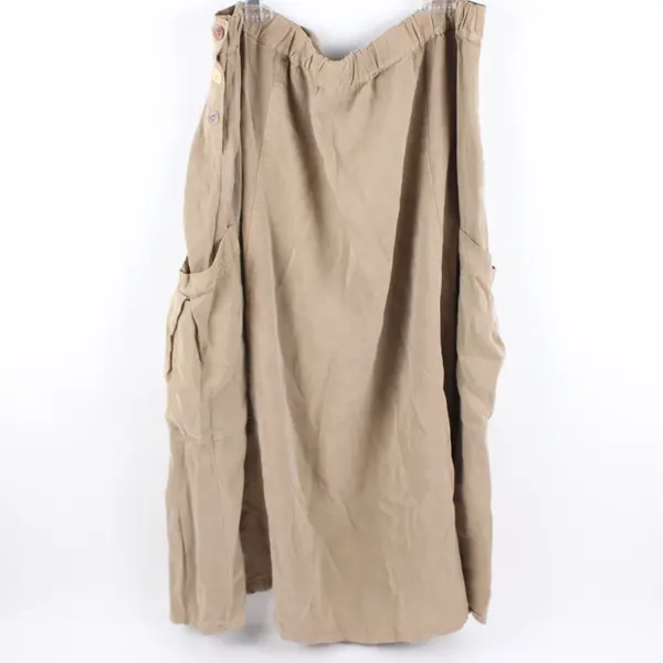 Cut Loose Women's Khaki Utility Long A-Line Skirt XL