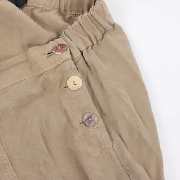 Cut Loose Women's Khaki Utility Long A-Line Skirt XL