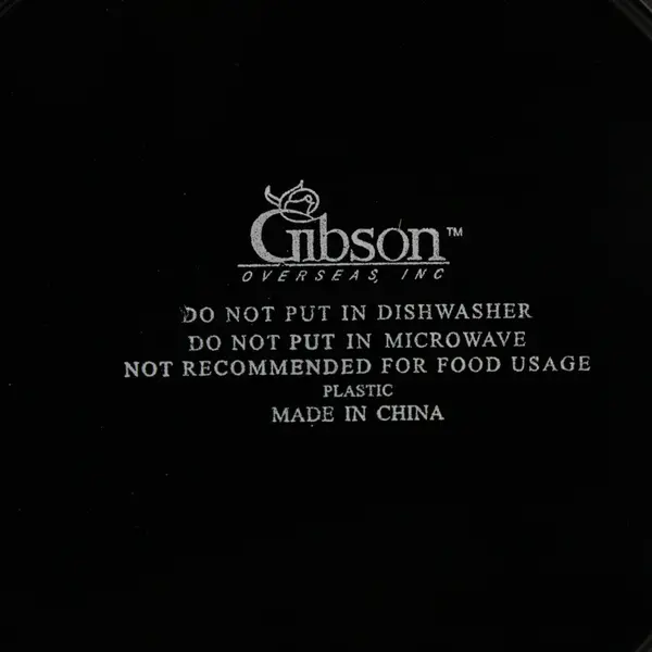 Set of 5 Gibson Dark Red Charger Plates 12.5 Inch