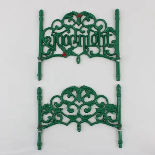 Goodnight Christmas Iron Doll Bed Decorative Headboard Footboard